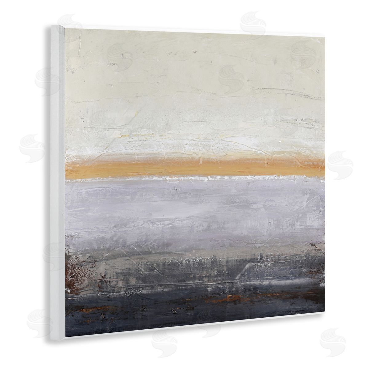 Design Fabrikken Warm Peachy Horizon Wooden Wall Plaque Art Print