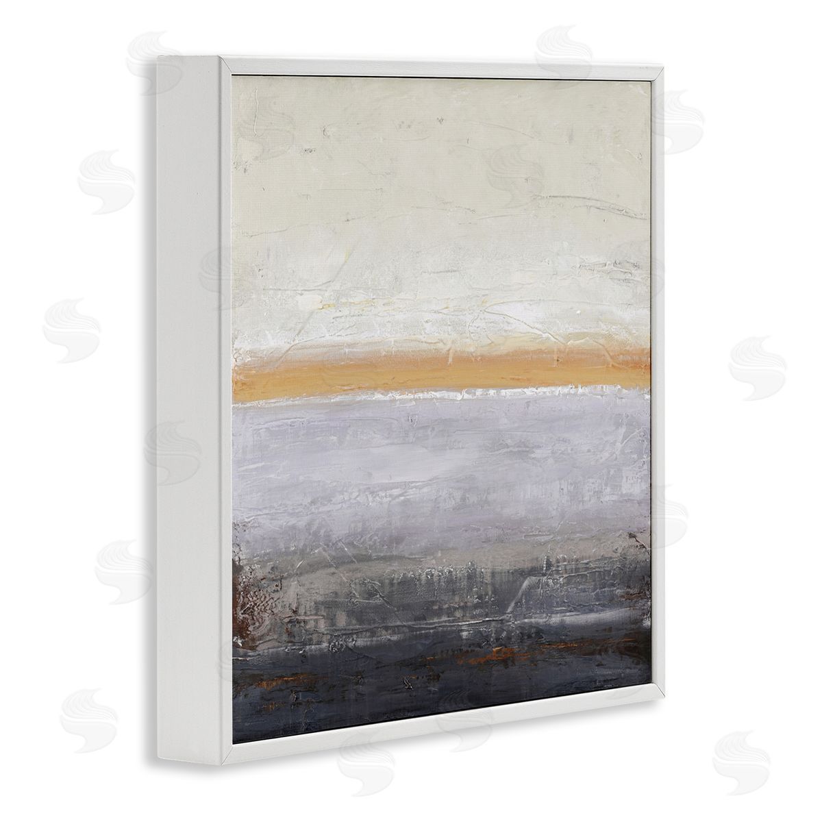 Design Fabrikken Warm Peachy Horizon White Framed Giclee Print Wall Art