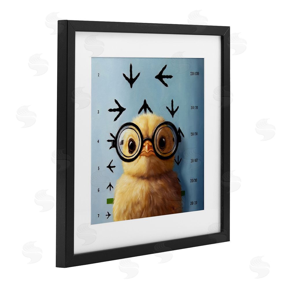 Lucia Heffernan Four Eyes Chick Vision Black Framed Print Under Glass Wall Art
