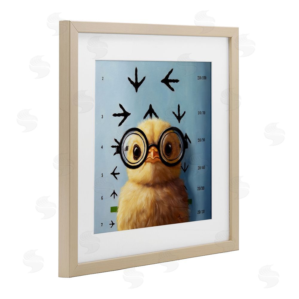 Lucia Heffernan Four Eyes Chick Vision Brown Framed Print Under Glass Wall Art