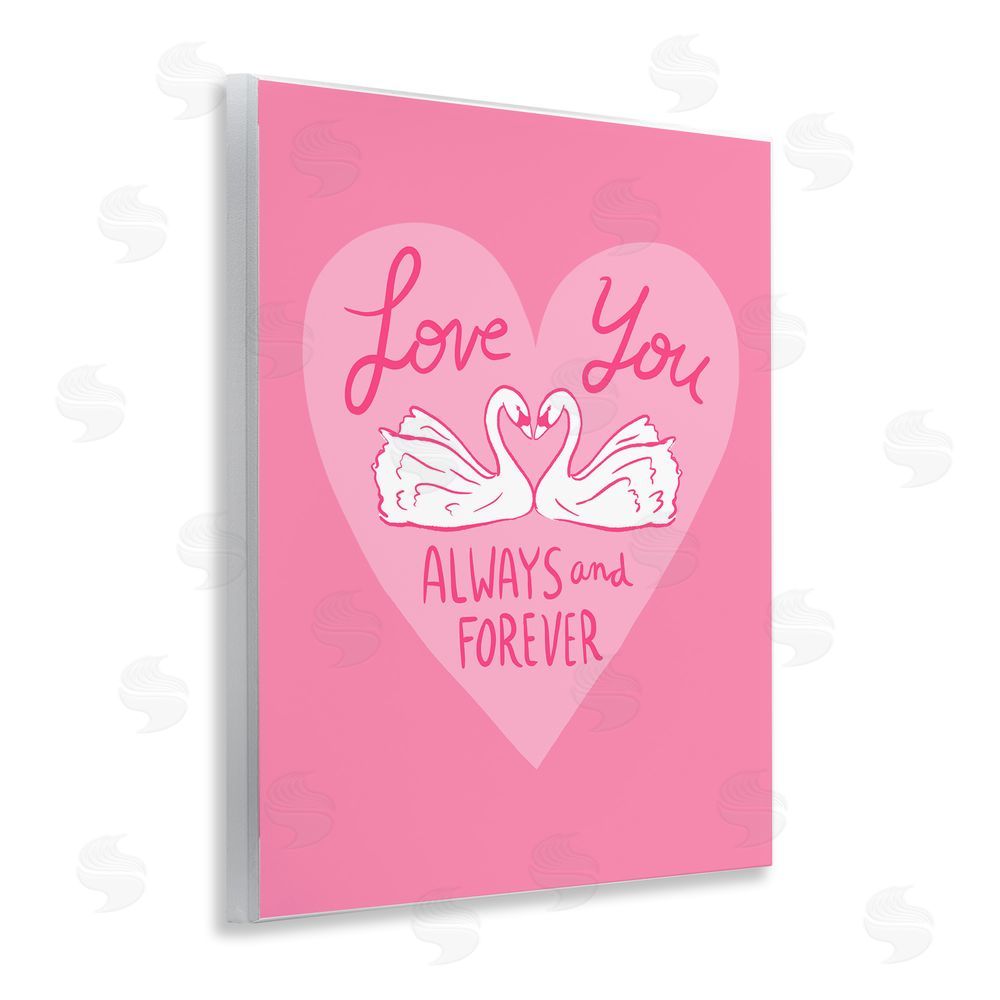 Juliet Meeks Always & Forever Swans Wooden Wall Plaque Art Print