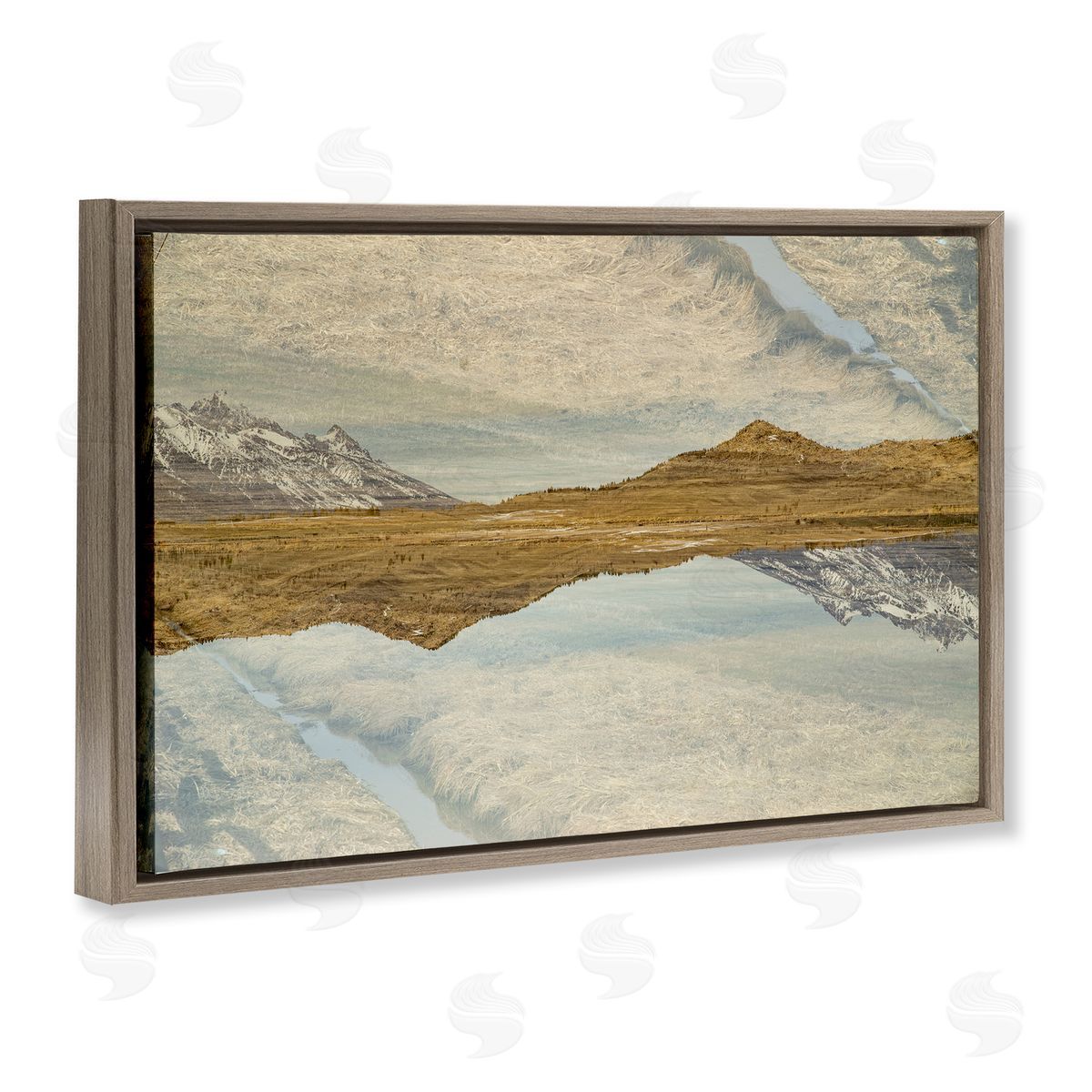Robin Vandenabeele Reflecting Prairie Scenery Canvas Wall Art Print