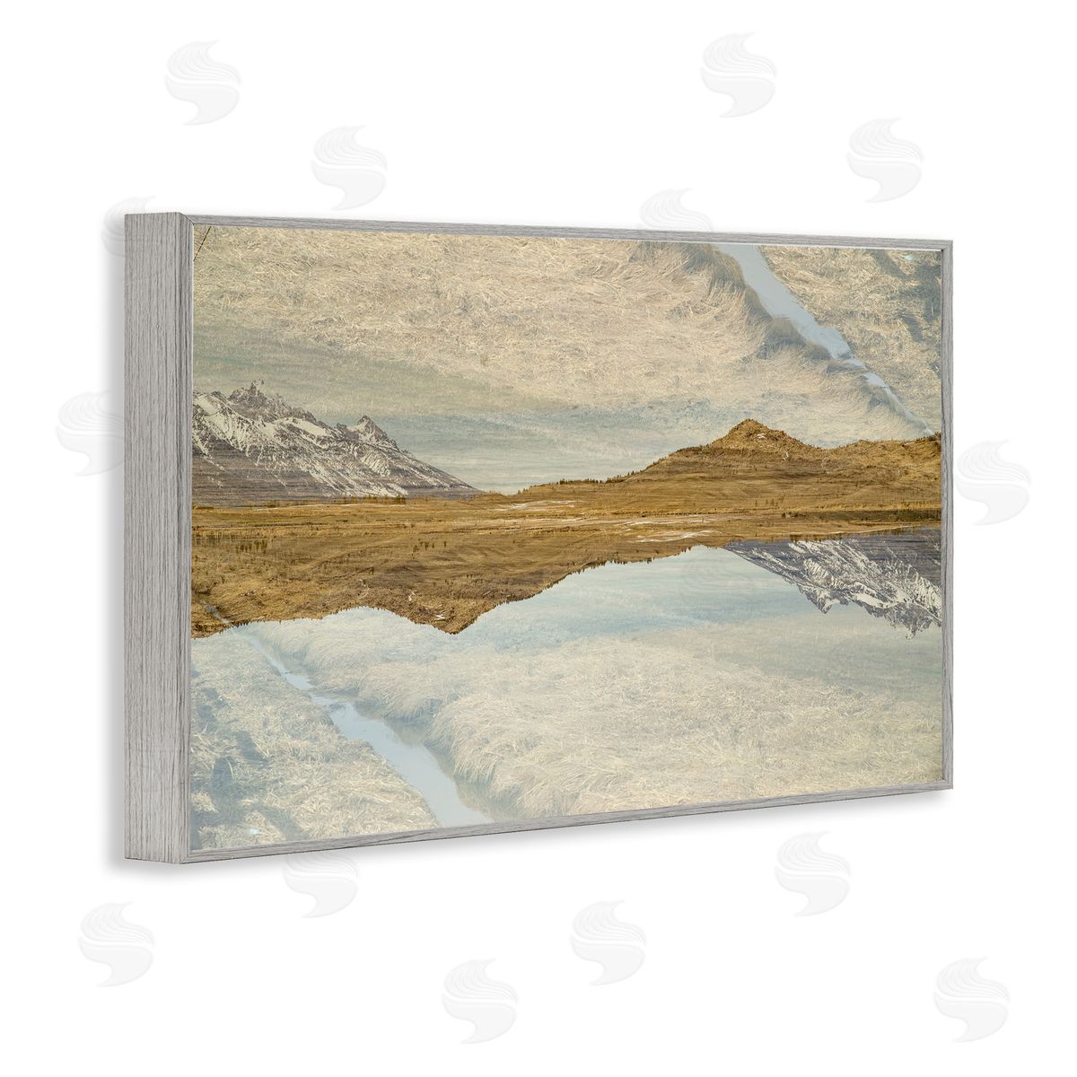 Robin Vandenabeele Reflecting Prairie Scenery Canvas Wall Art Print
