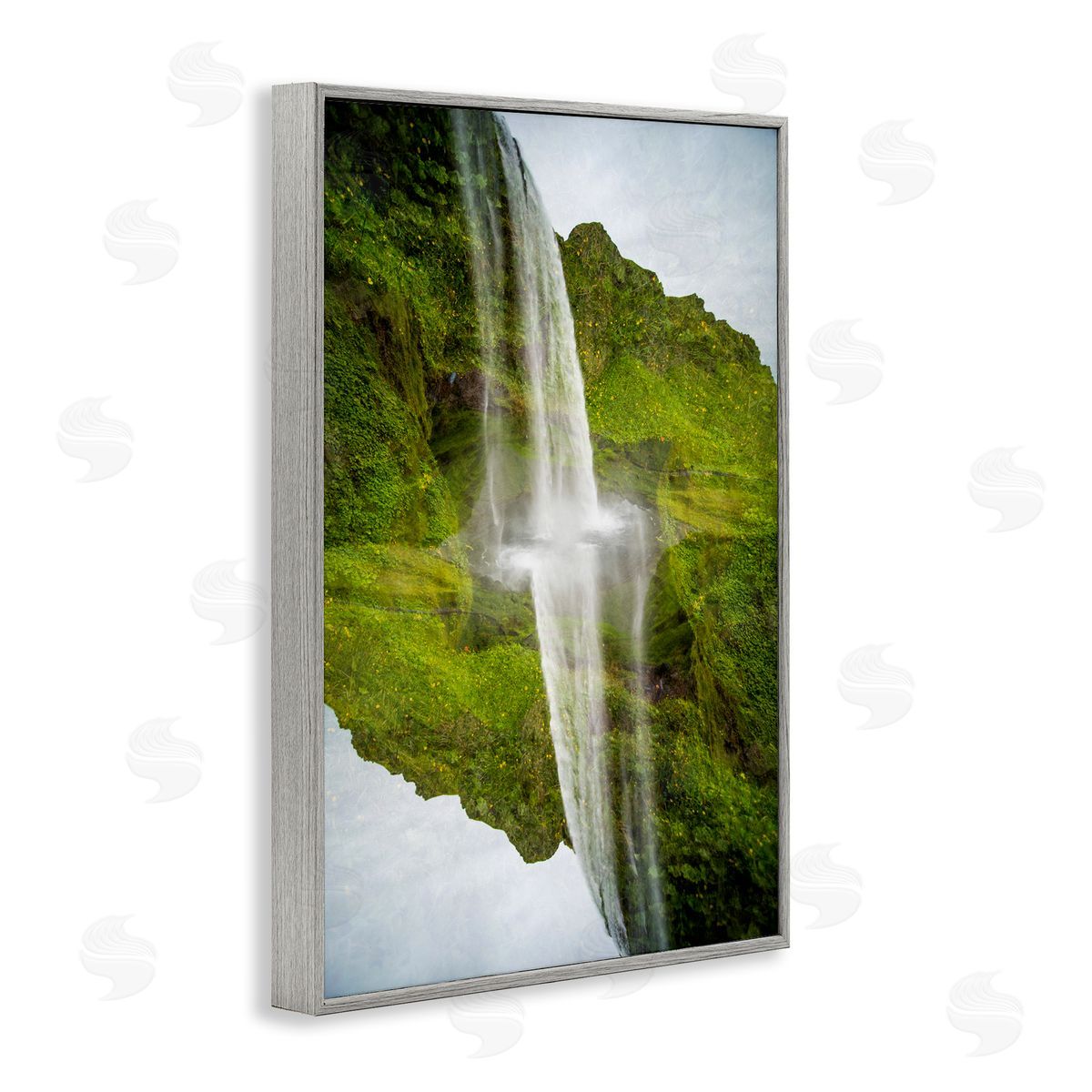 Robin Vandenabeele Surreal Waterfall Reflection Canvas Wall Art Print
