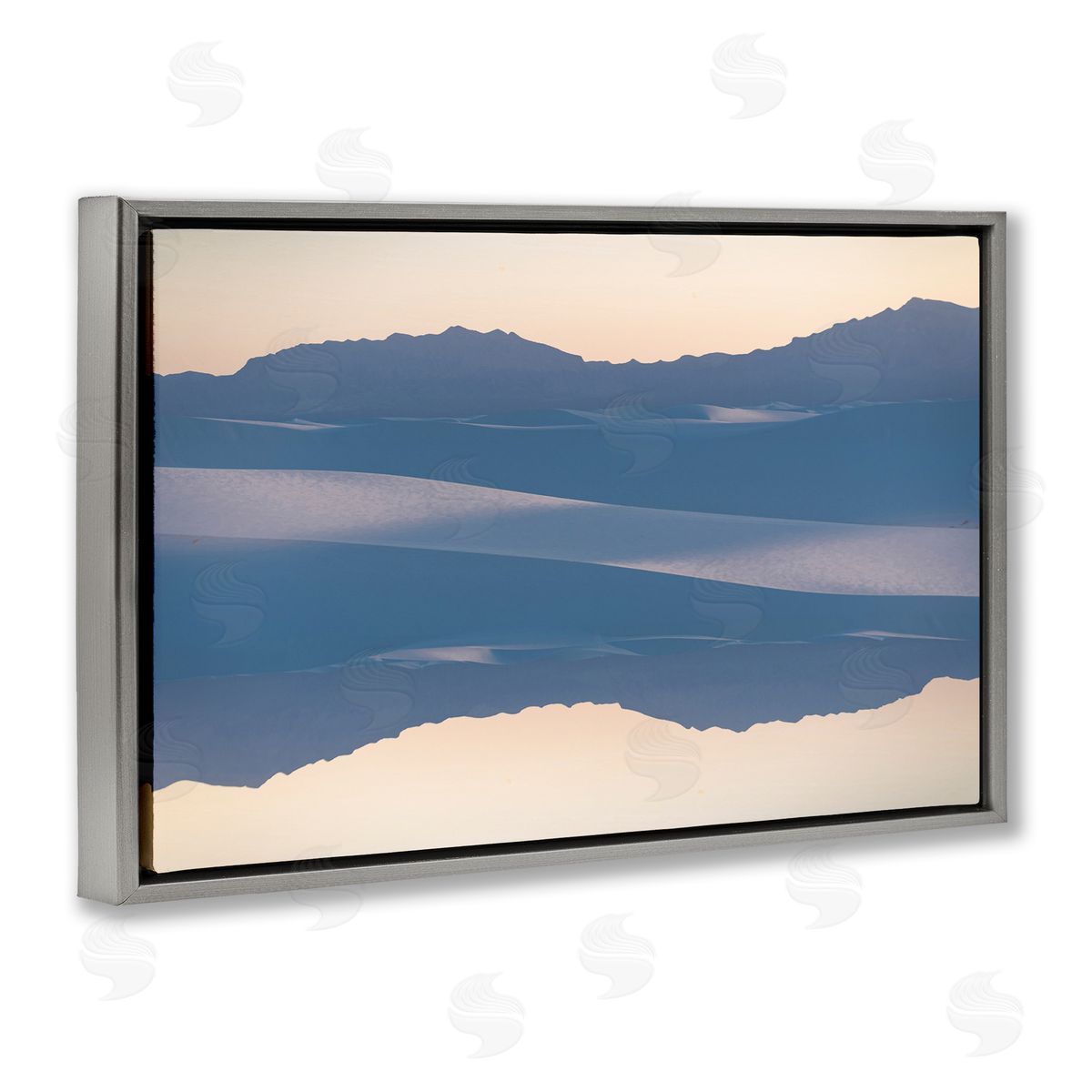 Robin Vandenabeele Subtle Mountain Silhouette Reflection Canvas Wall Art Print