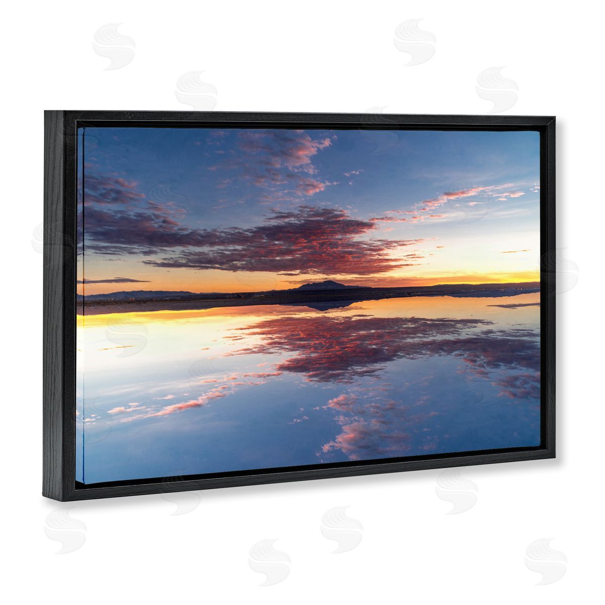 Robin Vandenabeele Calm Sunset Reflection Canvas Wall Art Print