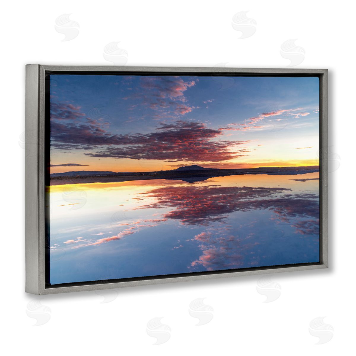 Robin Vandenabeele Calm Sunset Reflection Canvas Wall Art Print