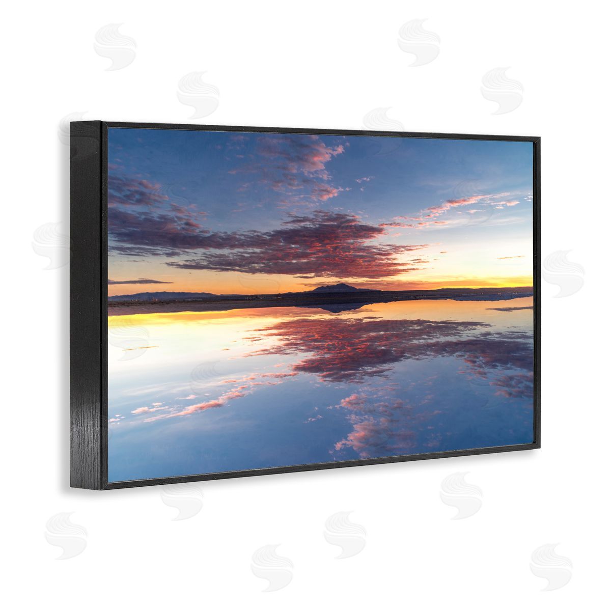 Robin Vandenabeele Calm Sunset Reflection Canvas Wall Art Print