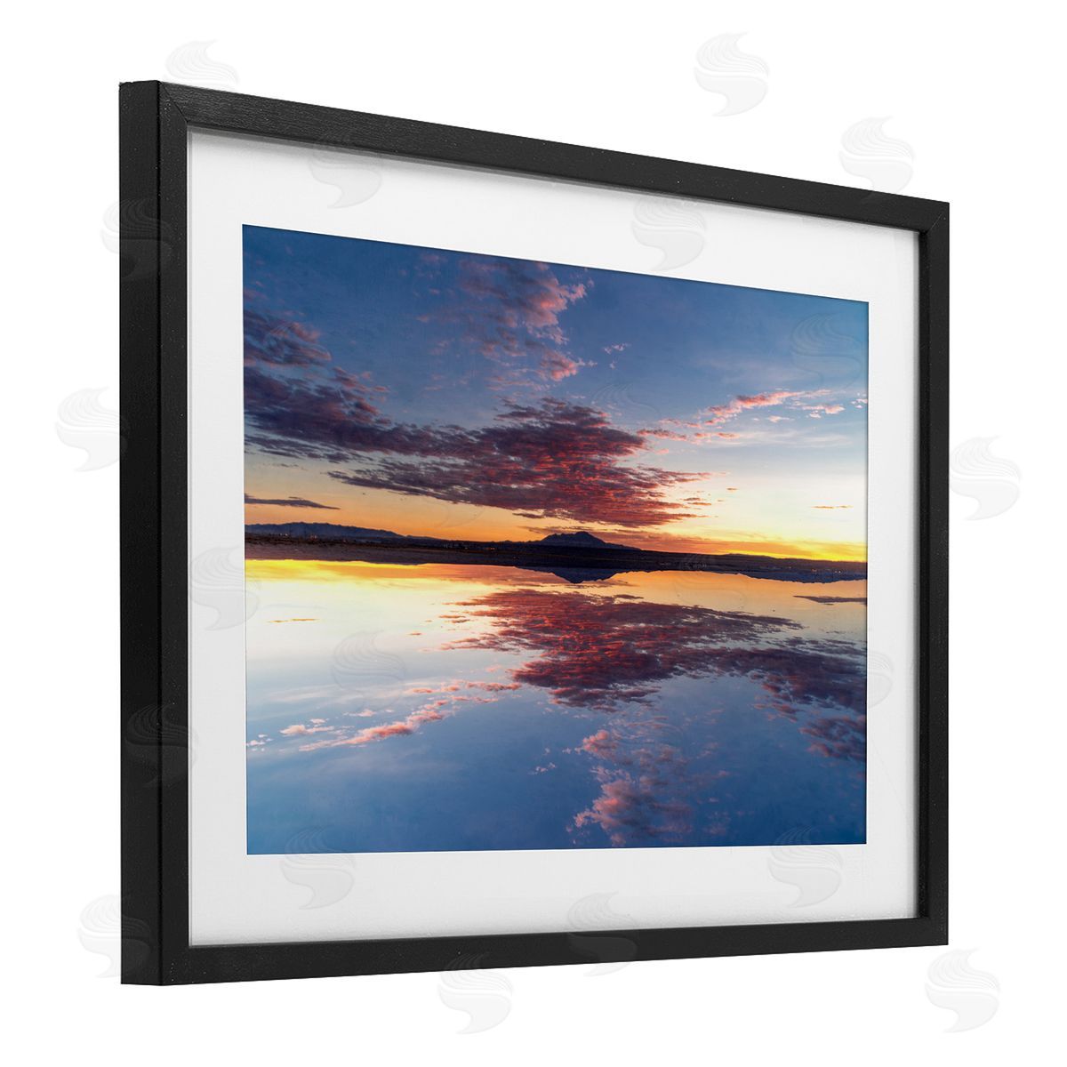 Robin Vandenabeele Calm Sunset Reflection Canvas Wall Art Print
