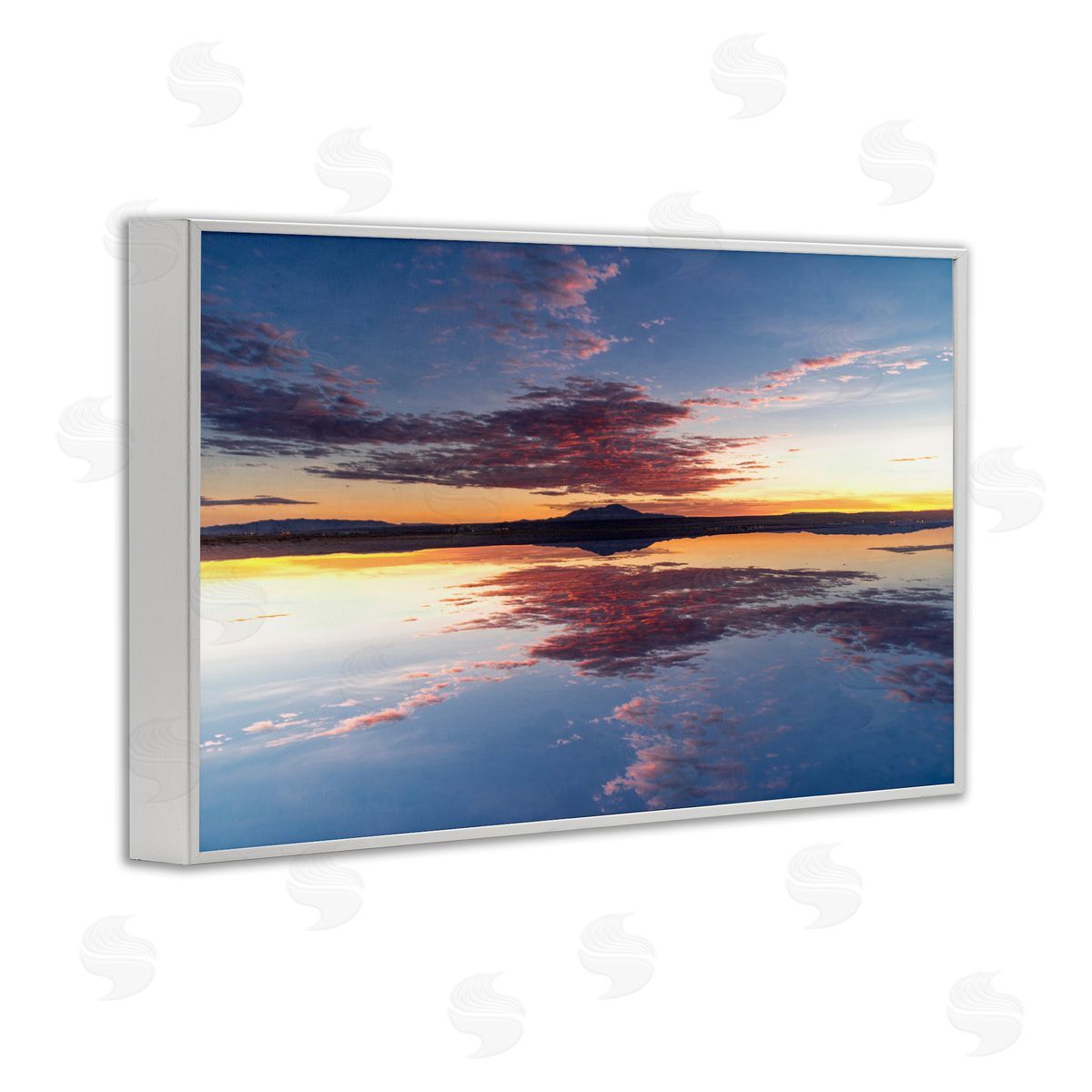 Robin Vandenabeele Calm Sunset Reflection Canvas Wall Art Print