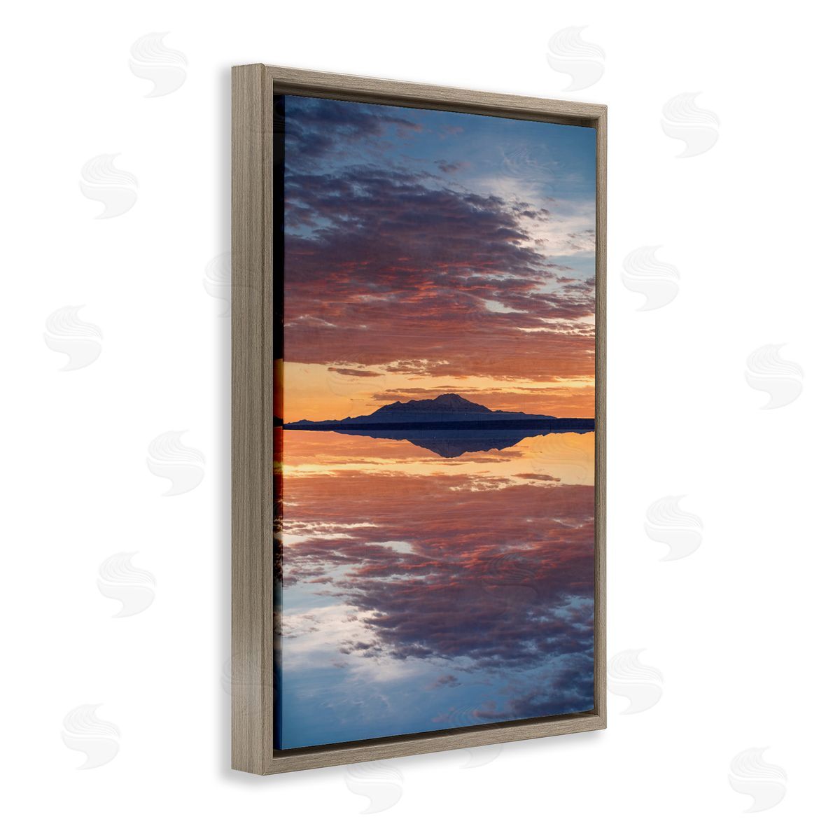 Robin Vandenabeele Sunset Sea Reflection Canvas Wall Art Print