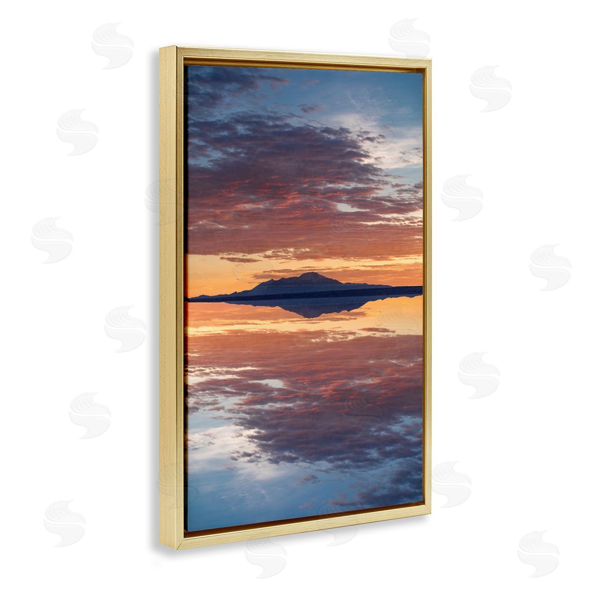 Robin Vandenabeele Sunset Sea Reflection Canvas Wall Art Print