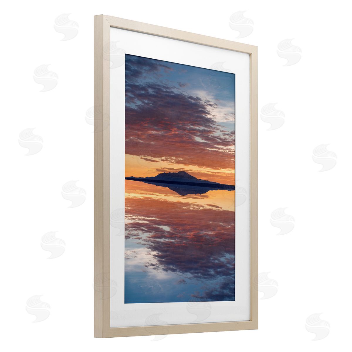Robin Vandenabeele Sunset Sea Reflection Canvas Wall Art Print