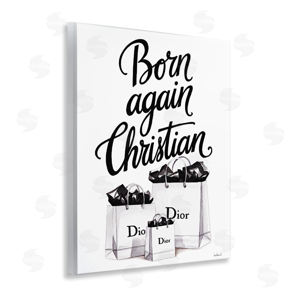 Amanda Greenwood Christian & Shopping Bags Wooden Wall Plaque Art Print