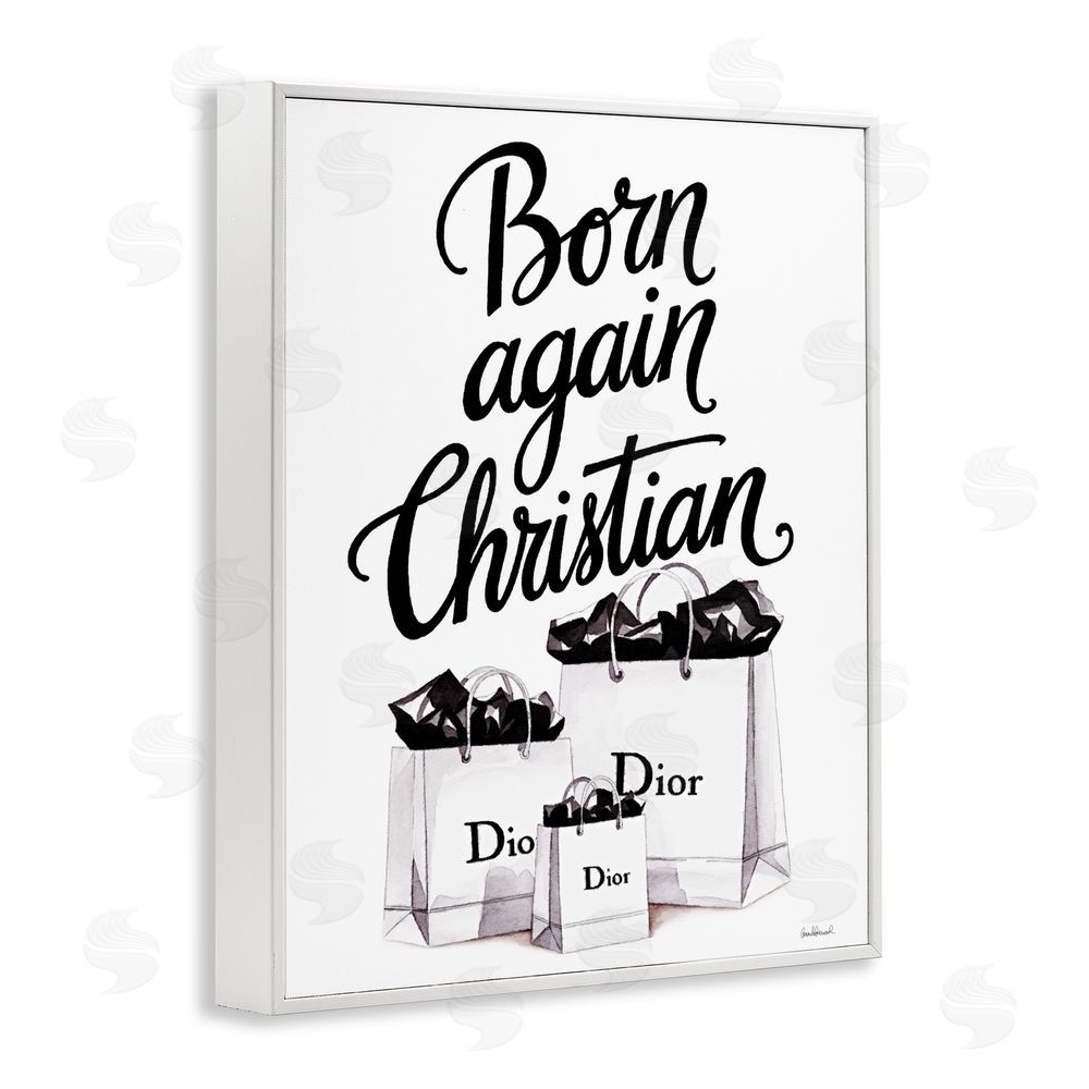 Amanda Greenwood Christian & Shopping Bags White Framed Giclee Print Wall Art