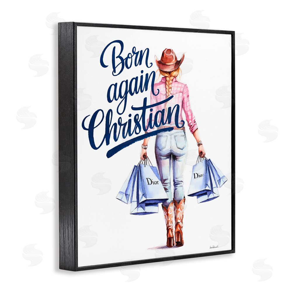 Amanda Greenwood Born Again Christian Cowgirl Black Framed Giclee Print Wall Art