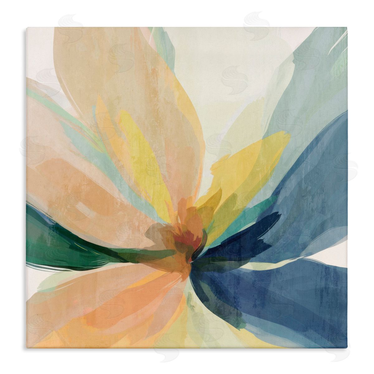 Irena Orlov Flared Abstract Neutral Petals Stretched Canvas Wall Art Print
