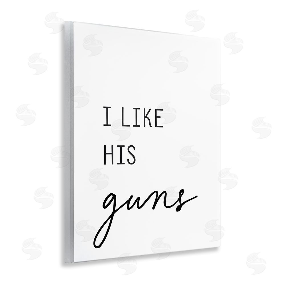 Lettered and Lined Like His Guns Wooden Wall Plaque Art Print