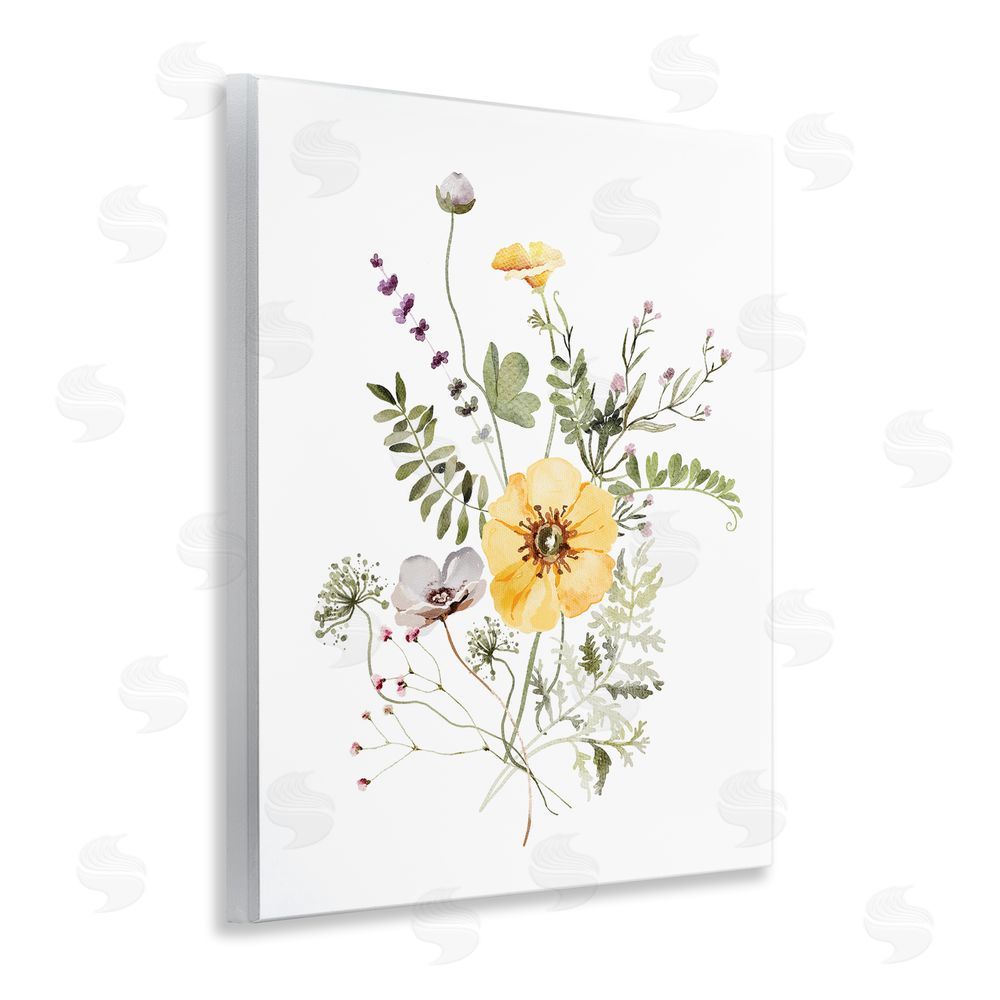 Lettered and Lined Gardening Herb Blooms Wooden Wall Plaque Art Print