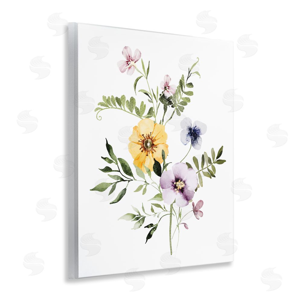 Lettered and Lined Garden Herbs Blooming Wooden Wall Plaque Art Print