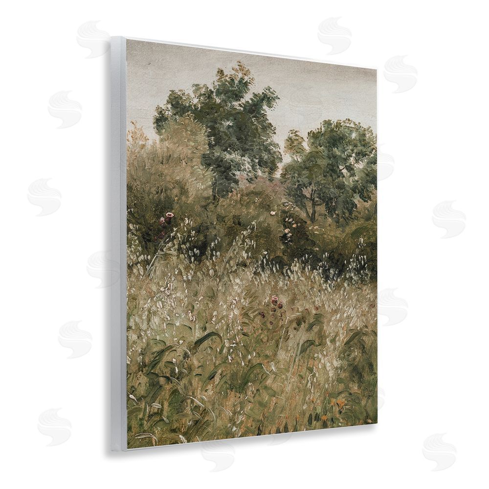 Lettered and Lined Dense Forest Thicket Wooden Wall Plaque Art Print