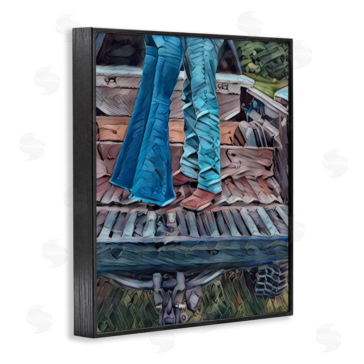 Jesse Keith Truck Bed Kisses Black Framed Giclee Print Wall Art