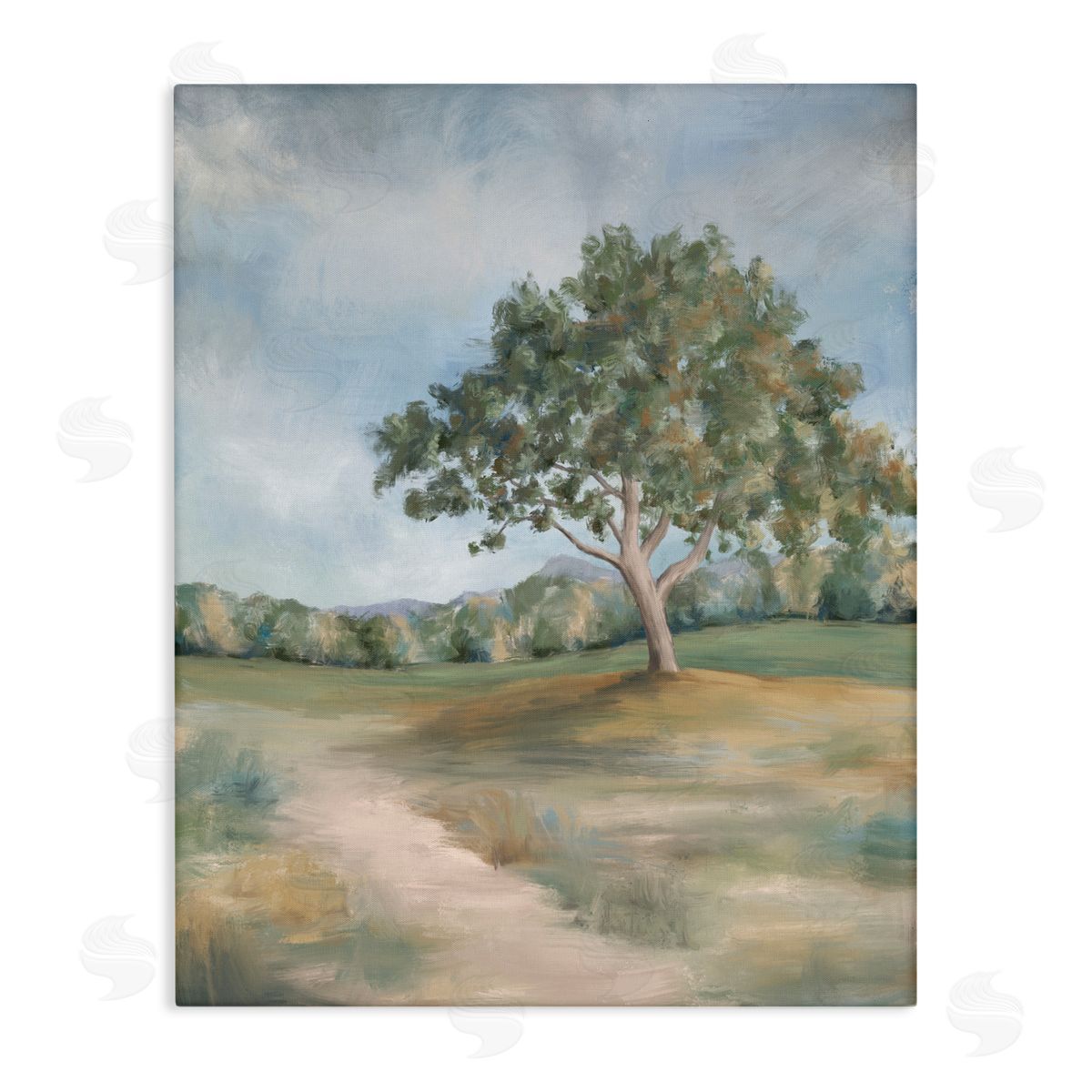 Leah Noel Art Countryside Tree Scenery Stretched Canvas Wall Art Print