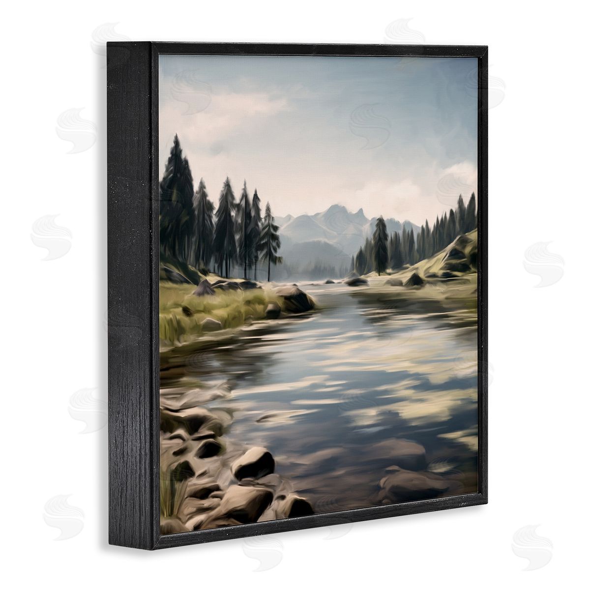 Kim Allen My Hideaway Pond Ripples Black Framed Giclee Print Wall Art