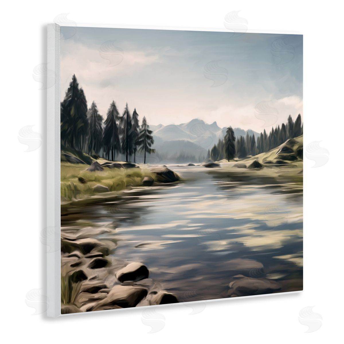 Kim Allen My Hideaway Pond Ripples Wooden Wall Plaque Art Print