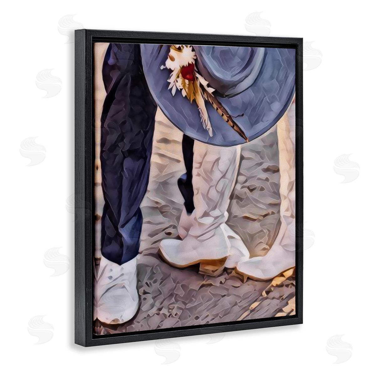Jesse Keith Elope In The Desert Black Floating Frame Canvas Wall Art Print