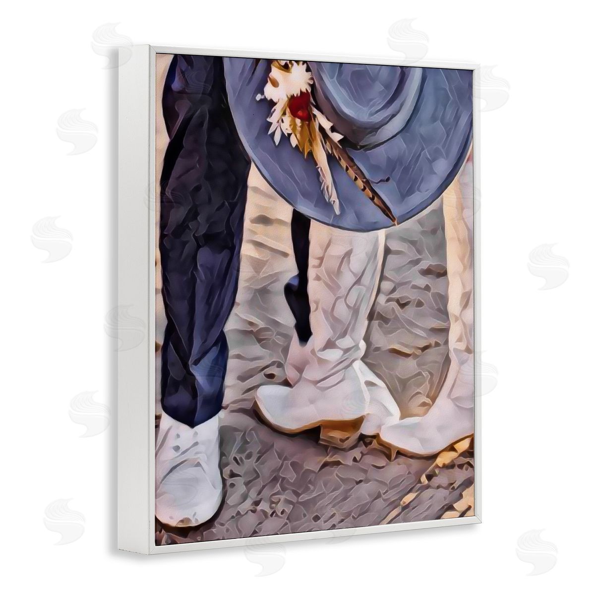 Jesse Keith Elope In The Desert White Framed Giclee Print Wall Art