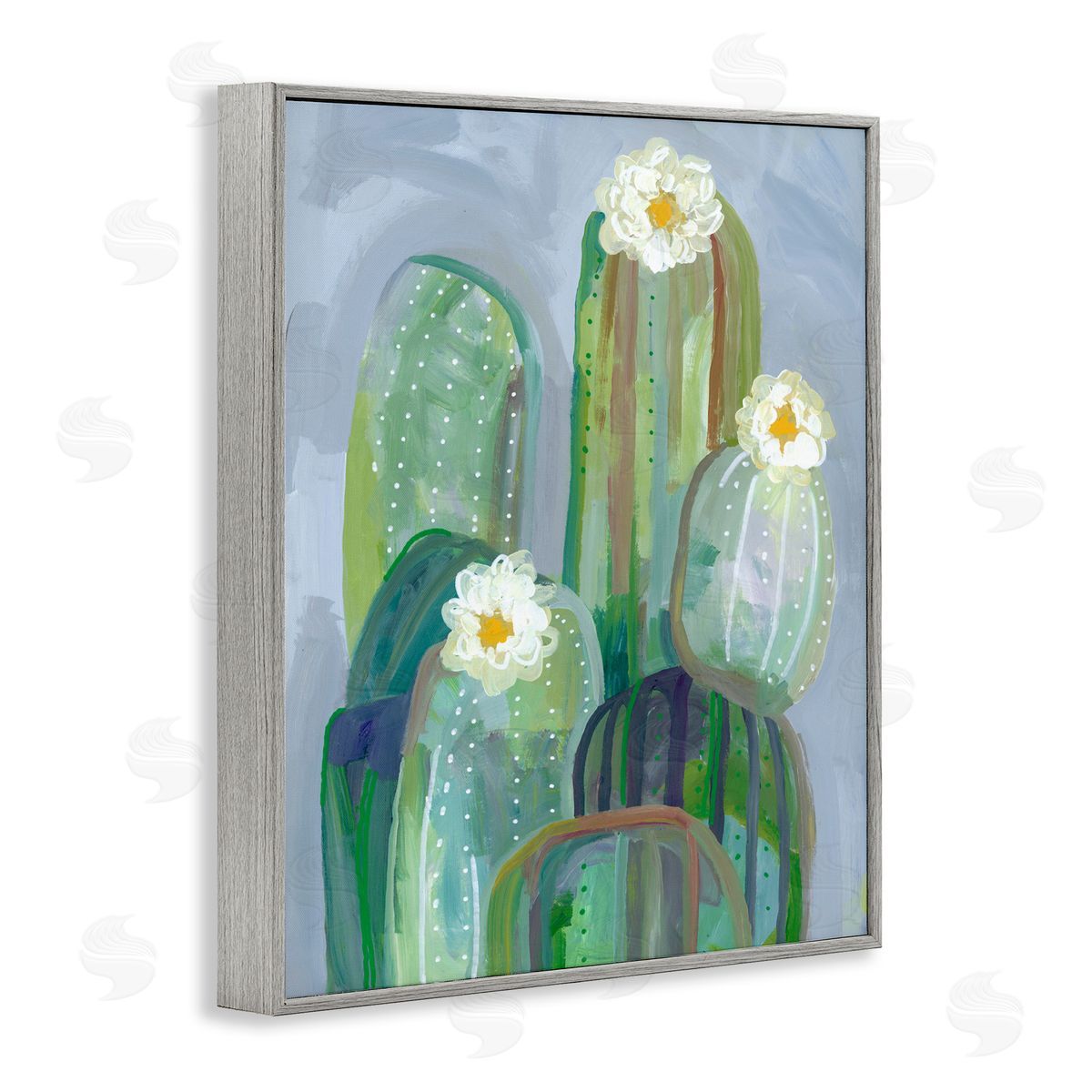 Ashley Davis Desert Day Dream Cactus Gray Framed Giclee Print Wall Art