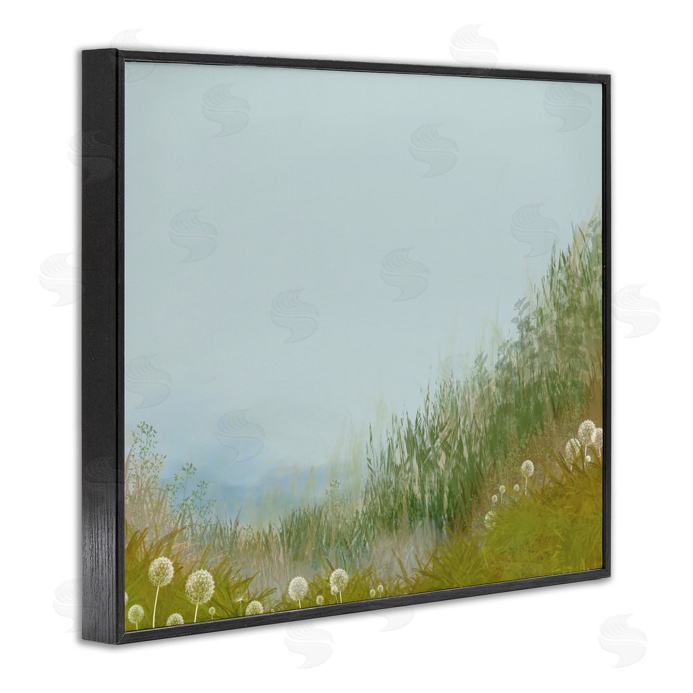 Renel Peters Misty Meadow Hill Black Framed Giclee Print Wall Art