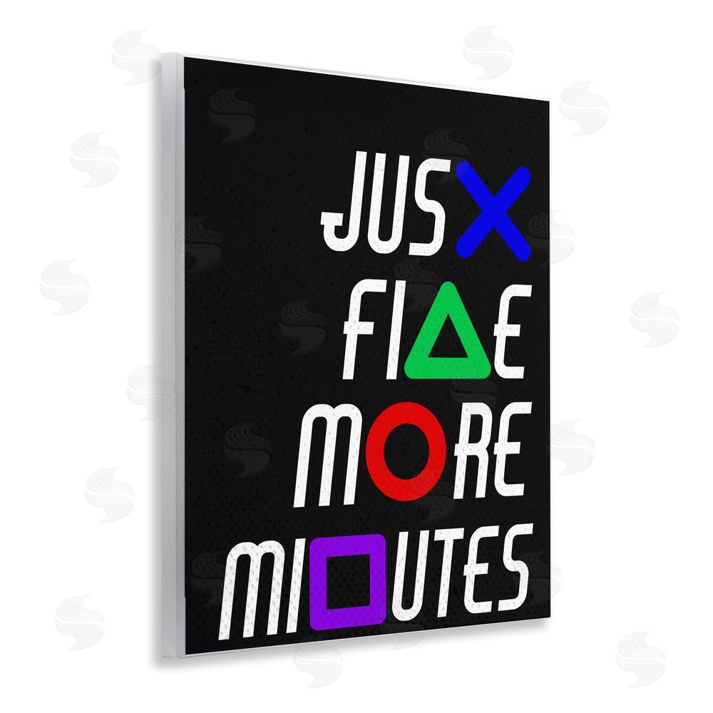 Kim Allen Just Five Minutes Gamer Buttons Wooden Wall Plaque Art Print