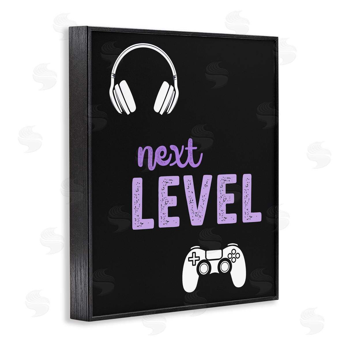 Christine Simpson Art Next Level Headset & Controller Black Framed Giclee Print Wall Art