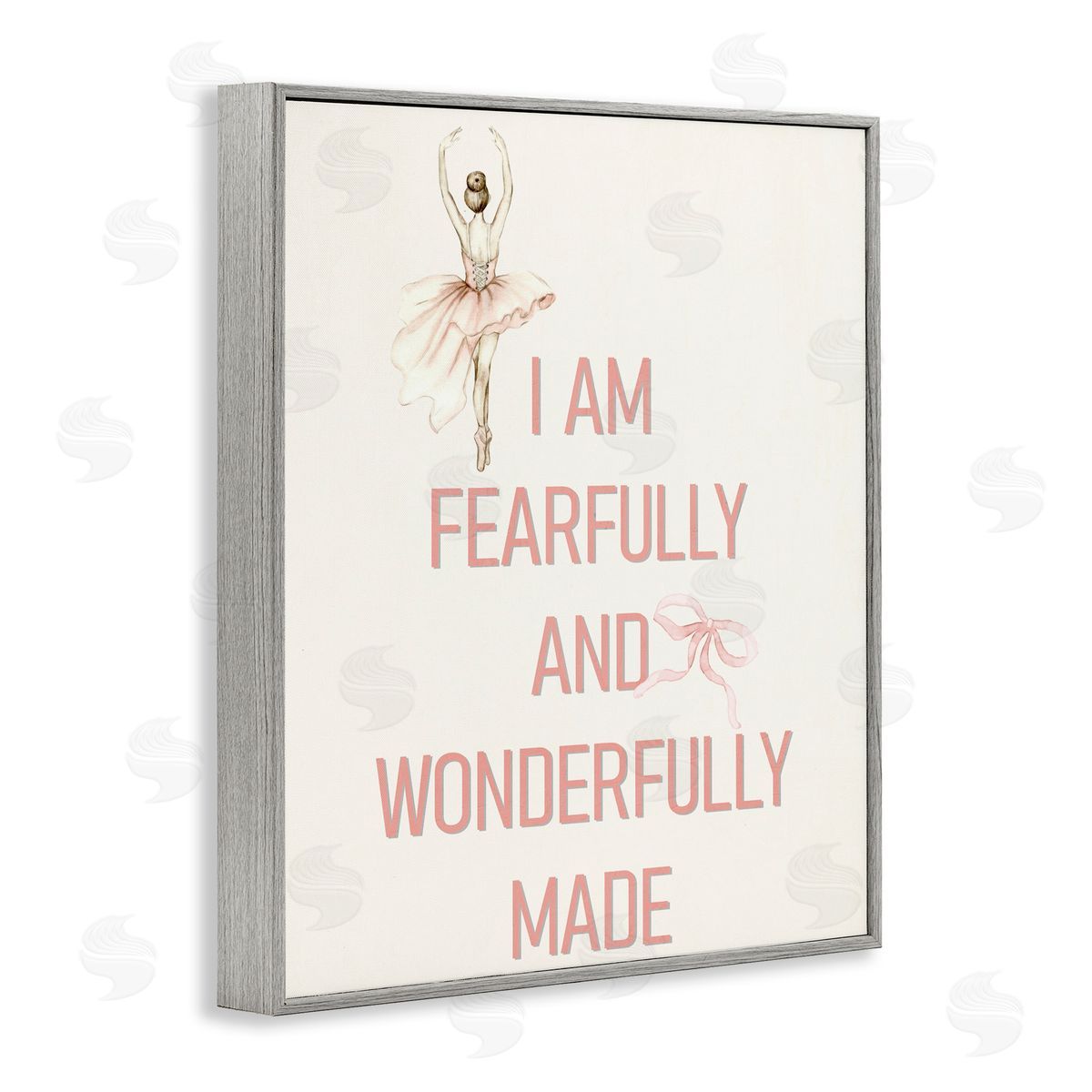 Kim Allen Wonderfully Made Ballerina Gray Framed Giclee Print Wall Art