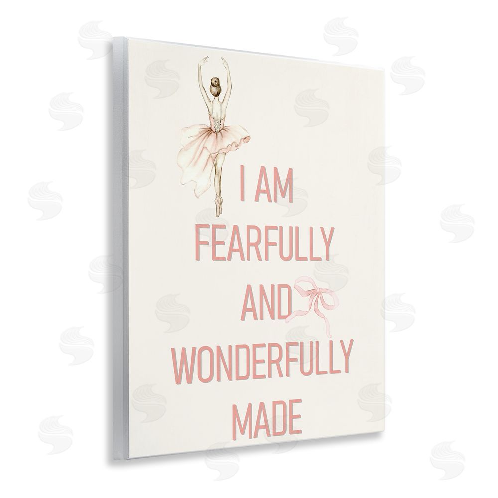 Kim Allen Wonderfully Made Ballerina Wooden Wall Plaque Art Print