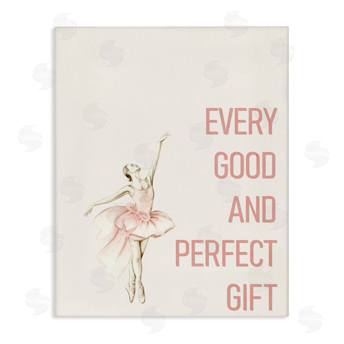 Kim Allen Good & Perfect Gift Ballerina Stretched Canvas Wall Art Print