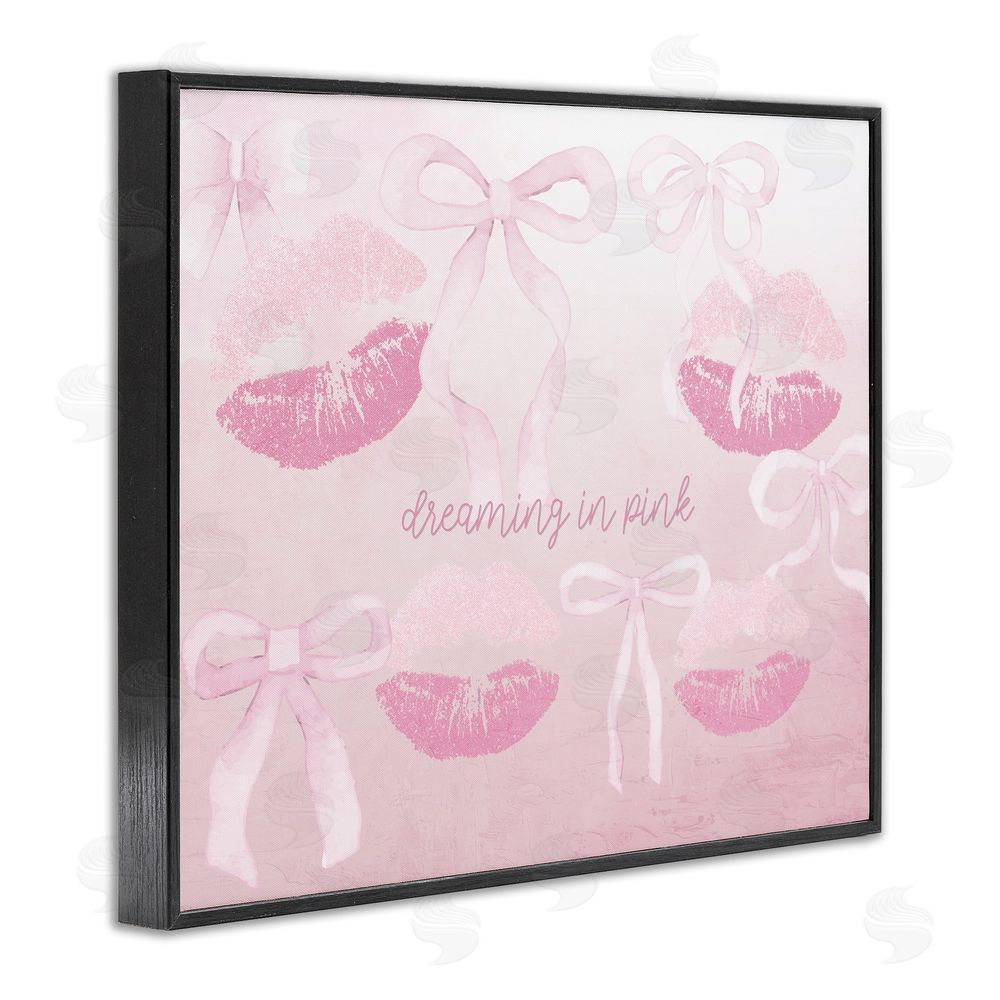 Kim Allen Dreaming In Pink Black Framed Giclee Print Wall Art