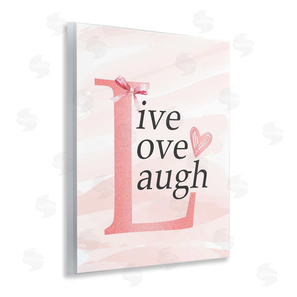 Kim Allen Live Love Laugh Pastel Wooden Wall Plaque Art Print