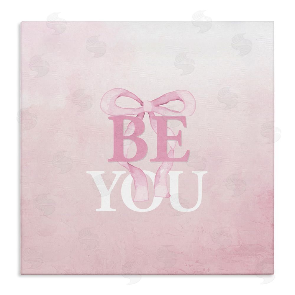 Kim Allen Feminine Be You Pastel Stretched Canvas Wall Art Print