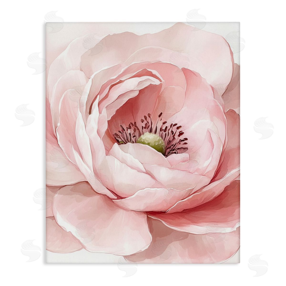 Christine Simpson Art Fresh Rosy Close Up Petals Stretched Canvas Wall Art Print