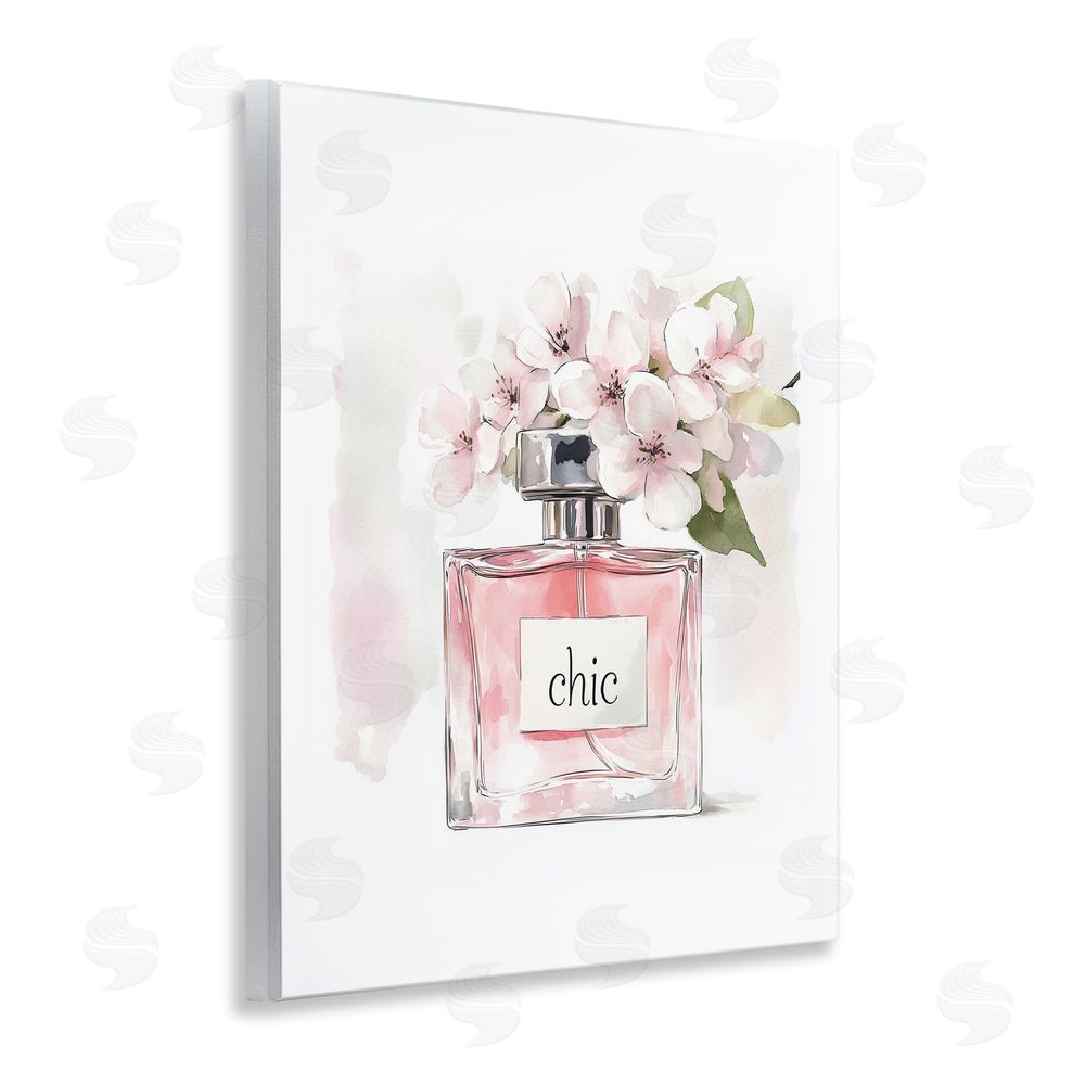 Christine Simpson Art Cherry Blossom Chic Perfume Wooden Wall Plaque Art Print