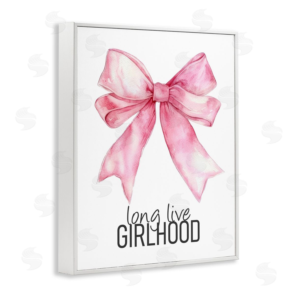 Kim Allen Long Live Girlhood White Framed Giclee Print Wall Art