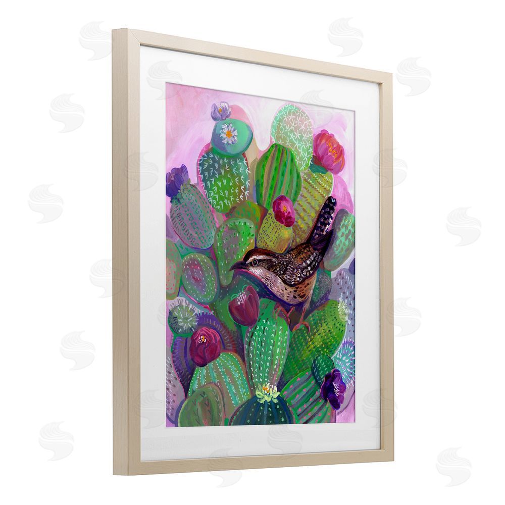 Ashley Davis Desert Day Dream Bird Brown Framed Print Under Glass Wall Art
