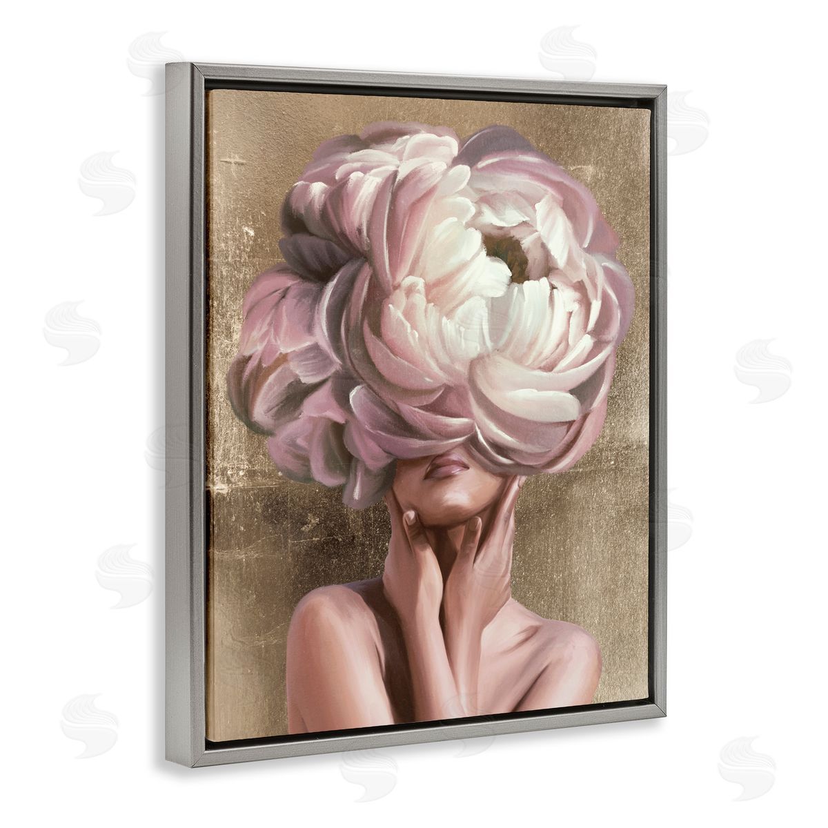 Anna Lischenko Woman With Blooming Petals Canvas Wall Art Print