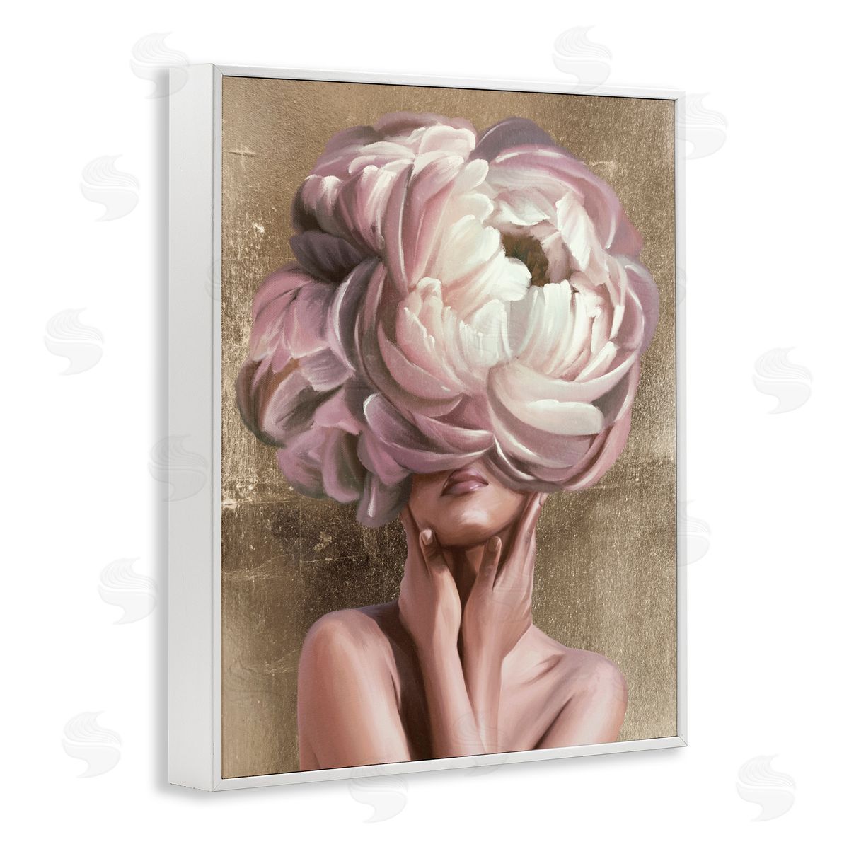 Anna Lischenko Woman With Blooming Petals Canvas Wall Art Print