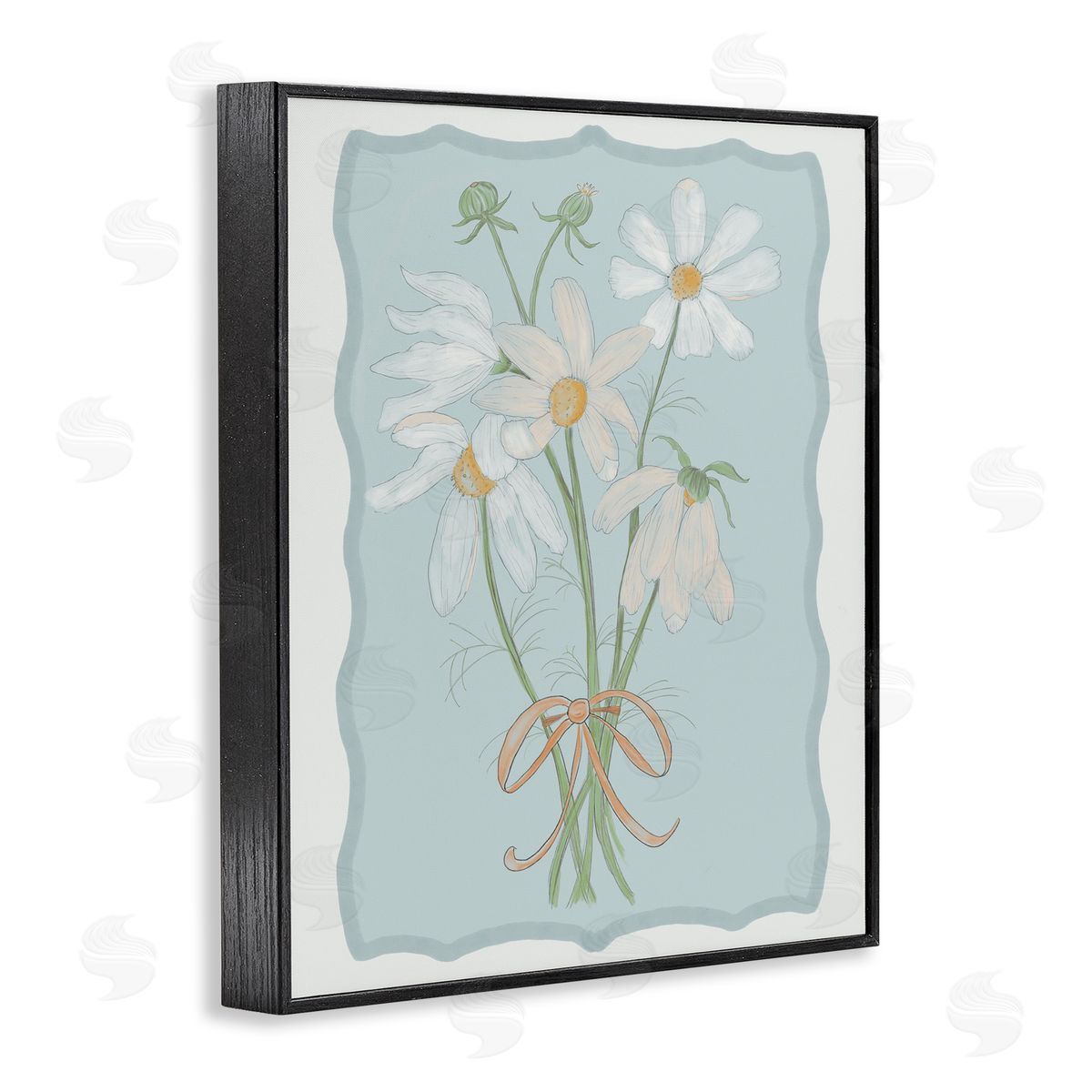 Leslie Hermosa Spring Clippings Daisies Black Framed Giclee Print Wall Art