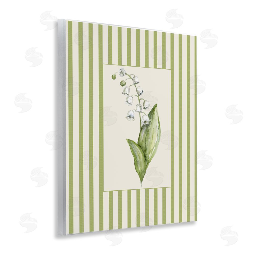 Lisa Wehmeyer Striped Lily Of The Valley Wooden Wall Plaque Art Print
