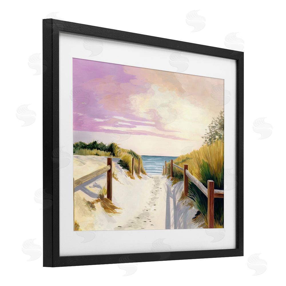 Courtney Haley Cottesloe Beach Pathway Black Framed Print Under Glass Wall Art